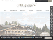 Tablet Screenshot of hotel-laerchenhof-seefeld.com
